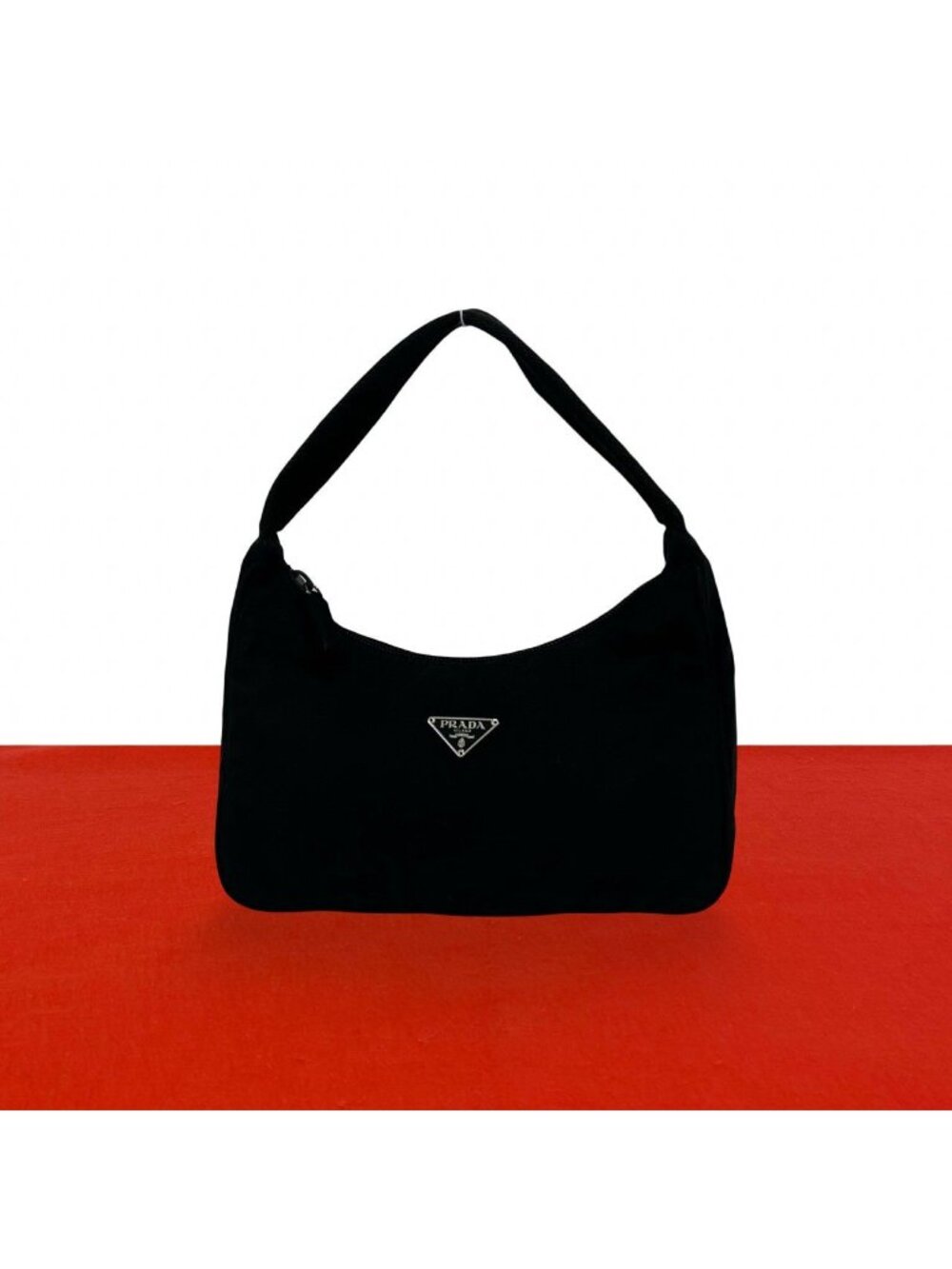 Prada Nylon Tessuto Mini Handbag Pouch Case Black